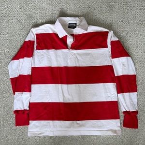 Red and White Rugby Shirt